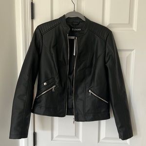 Fahsyee faux leather jacket